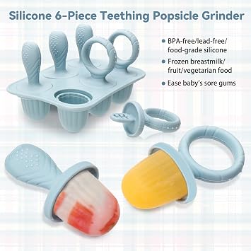 Silicone Baby Popsicle Molds with Sticks