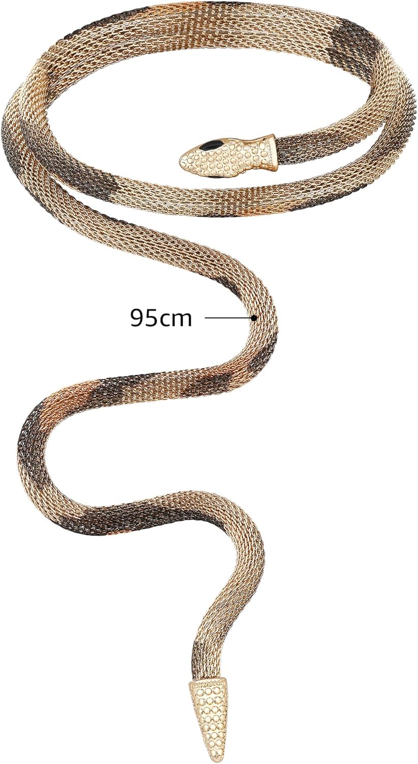 Bendable Snake Chain Necklace for Women Flexible Twisty Multi-purpose Necklace Bracelet Punk Choker and Bracelets DIY Trendy Medusa Jewelry Gift - Image 5