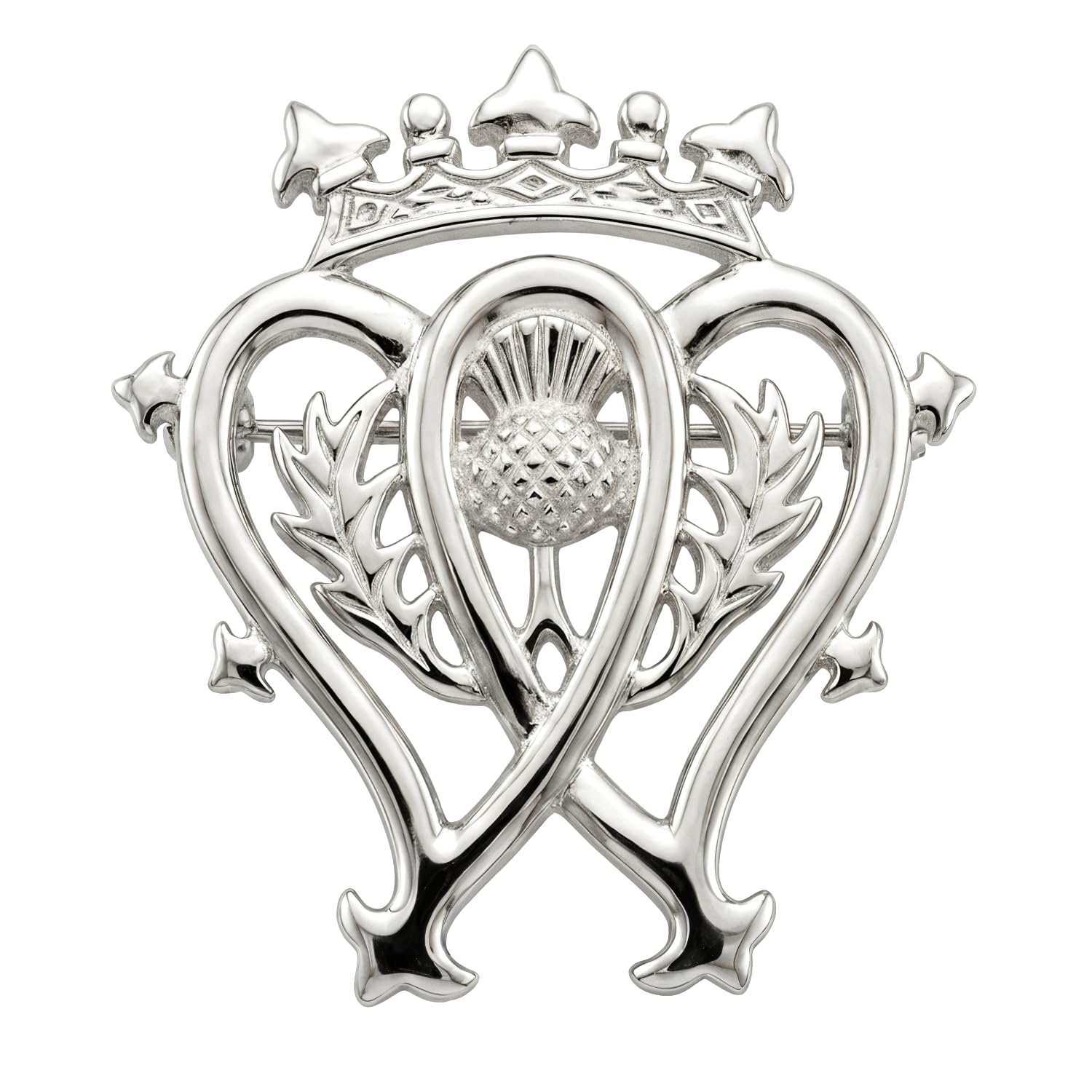 Alexander Castle Broche Luckenbooth Écossaise en Argent Sterling 925 pour Femme - Cadeau Écossais pour Femme, avec Coffret Cadeau Bijoux