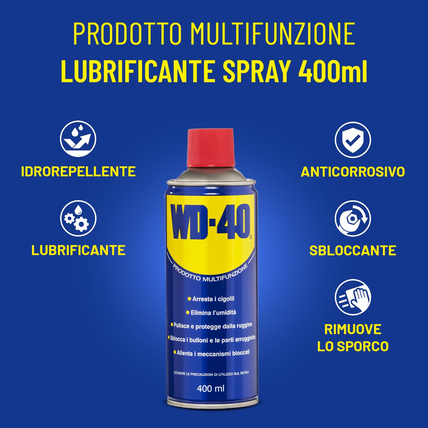 WD-40, multifunktionales Schmiermittel., 400 ml, braun, 6
