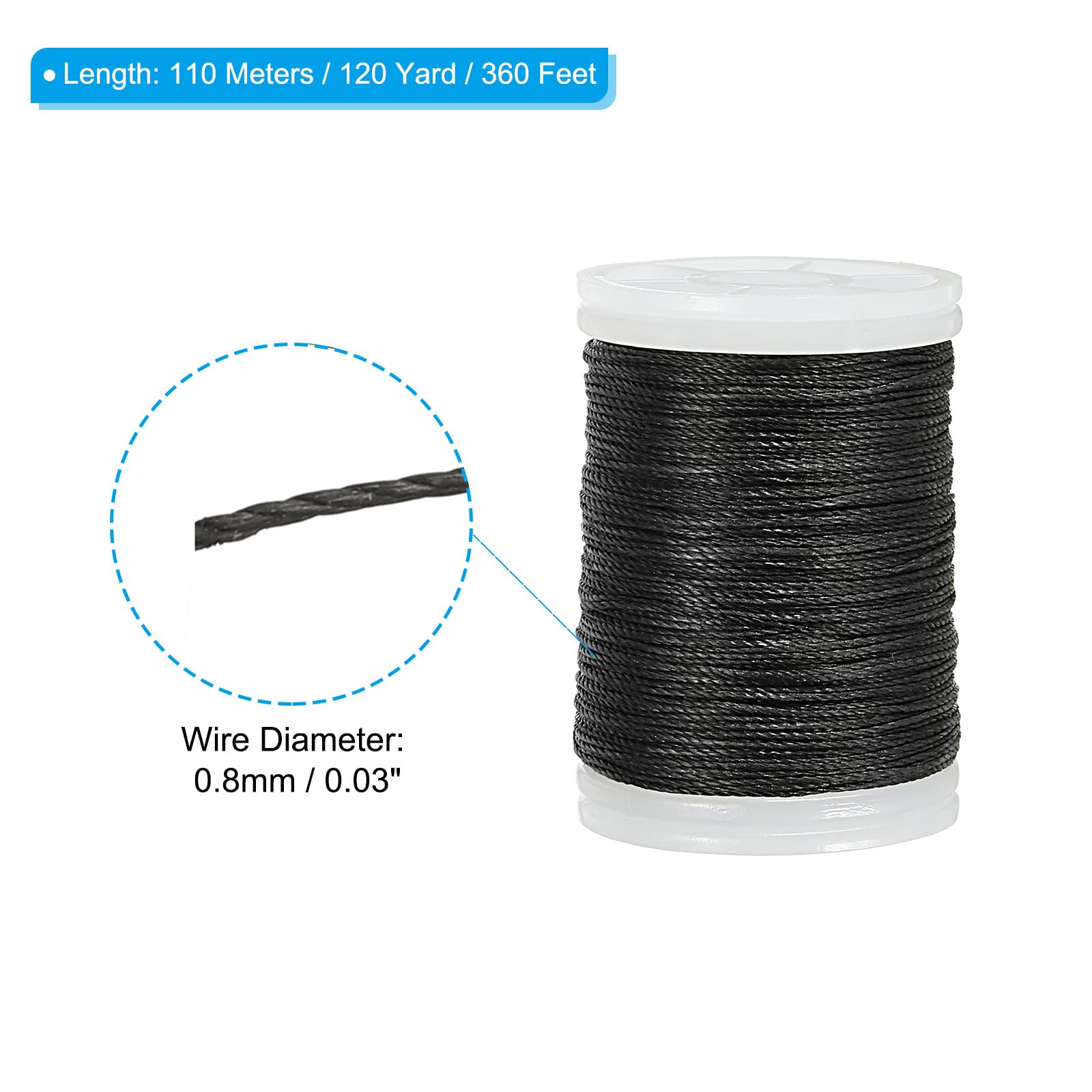 PATIKIL Archery Bow String Serving Thread 120 Yard/110M - Image 2