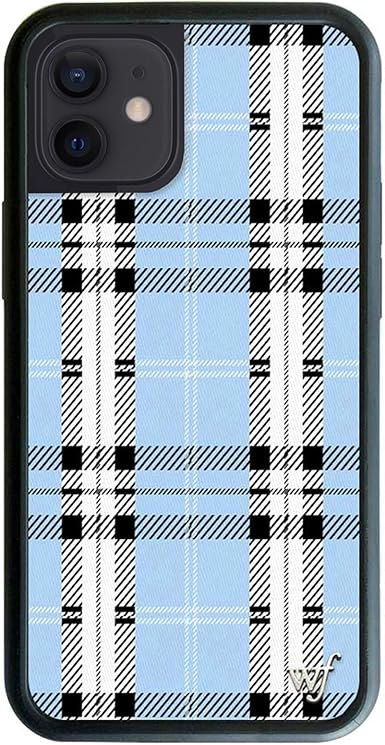 Amazon Com Wildflower Limited Edition Cases Compatible With Iphone 12 And 12 Pro Blue Plaid Everything Else
