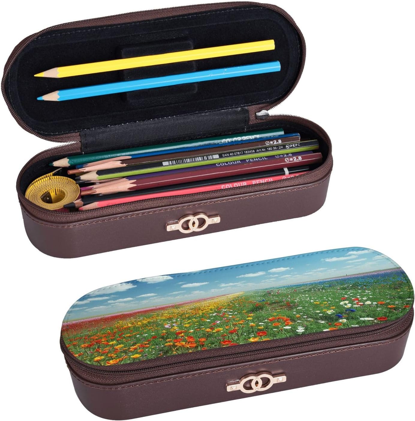 Unique Garden Leather Multi Slot Pen Storage Case image 2