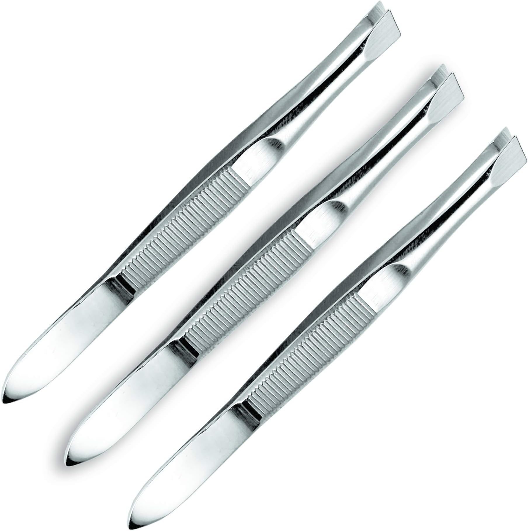 Germany - Tweezers Slant Tip for Shaping Eyebrows and Tweezing Facial and Body Hair, 3 Count