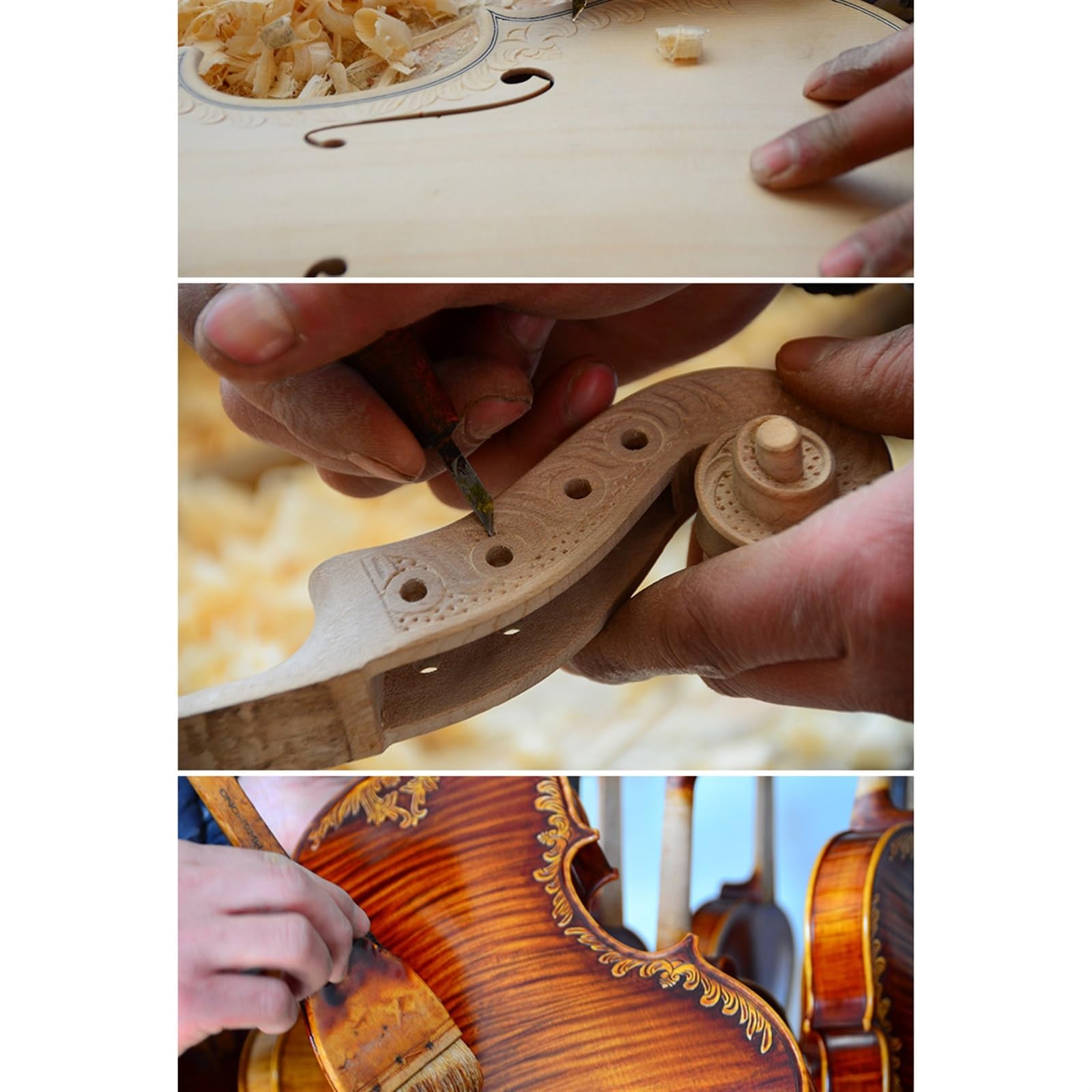 Violino Set Violino Violino professionale inciso a mano vintage