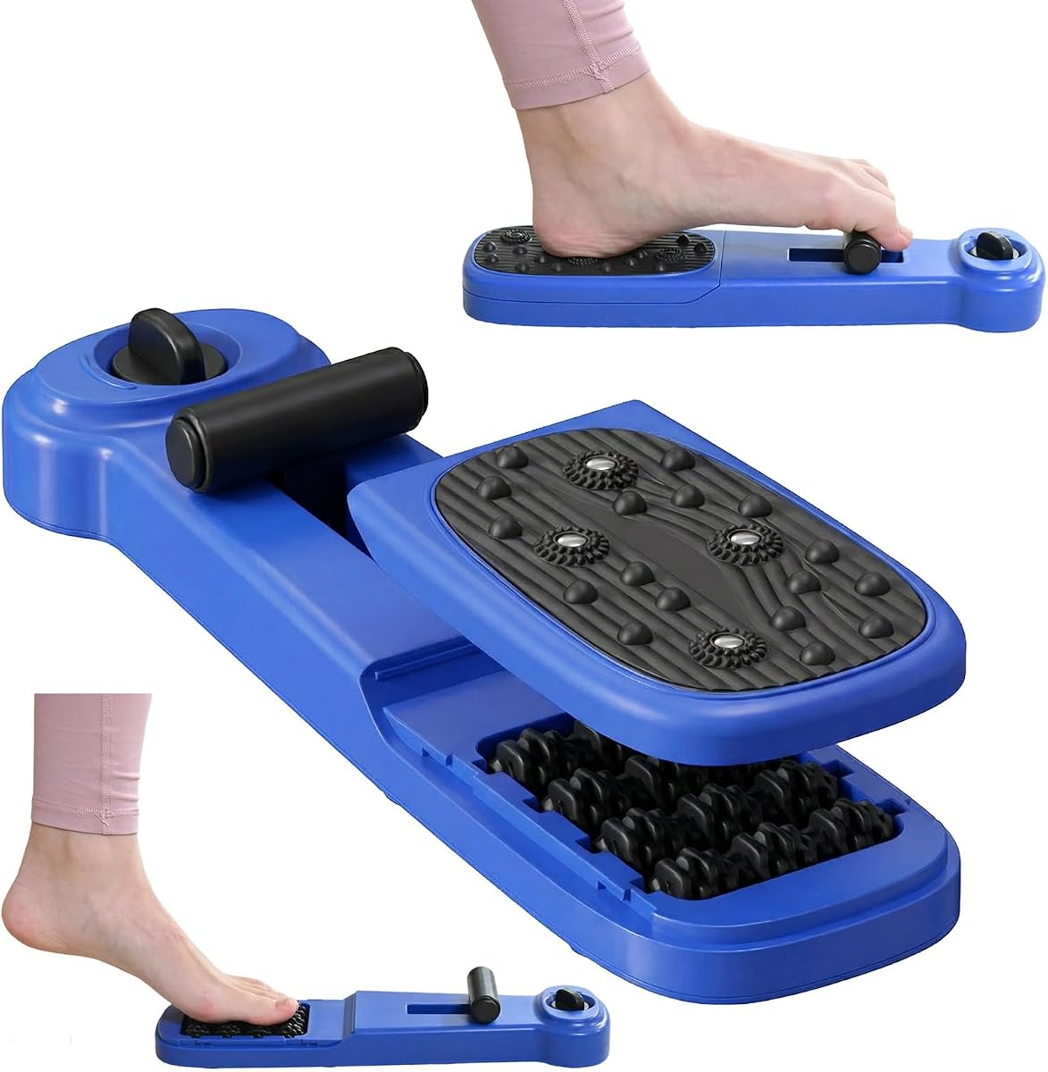 kisnbld Entrenador de arco de pie, fascitis plantar y pies planos con refuerzo magnético ajustable de soporte de arco con masaje, portátil para el hogar y el gimnasio