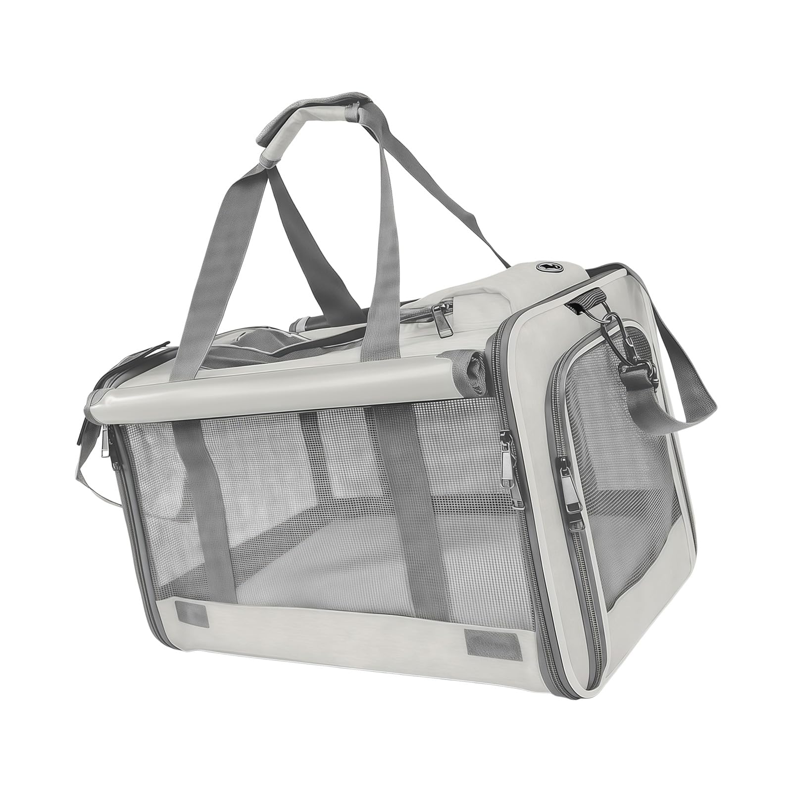 Transportín para Mascotas de poliéster con múltiples Aberturas de ventilación, Ideal para Salidas y Viajes Veterinario, Elegante Bolso para Mascotas