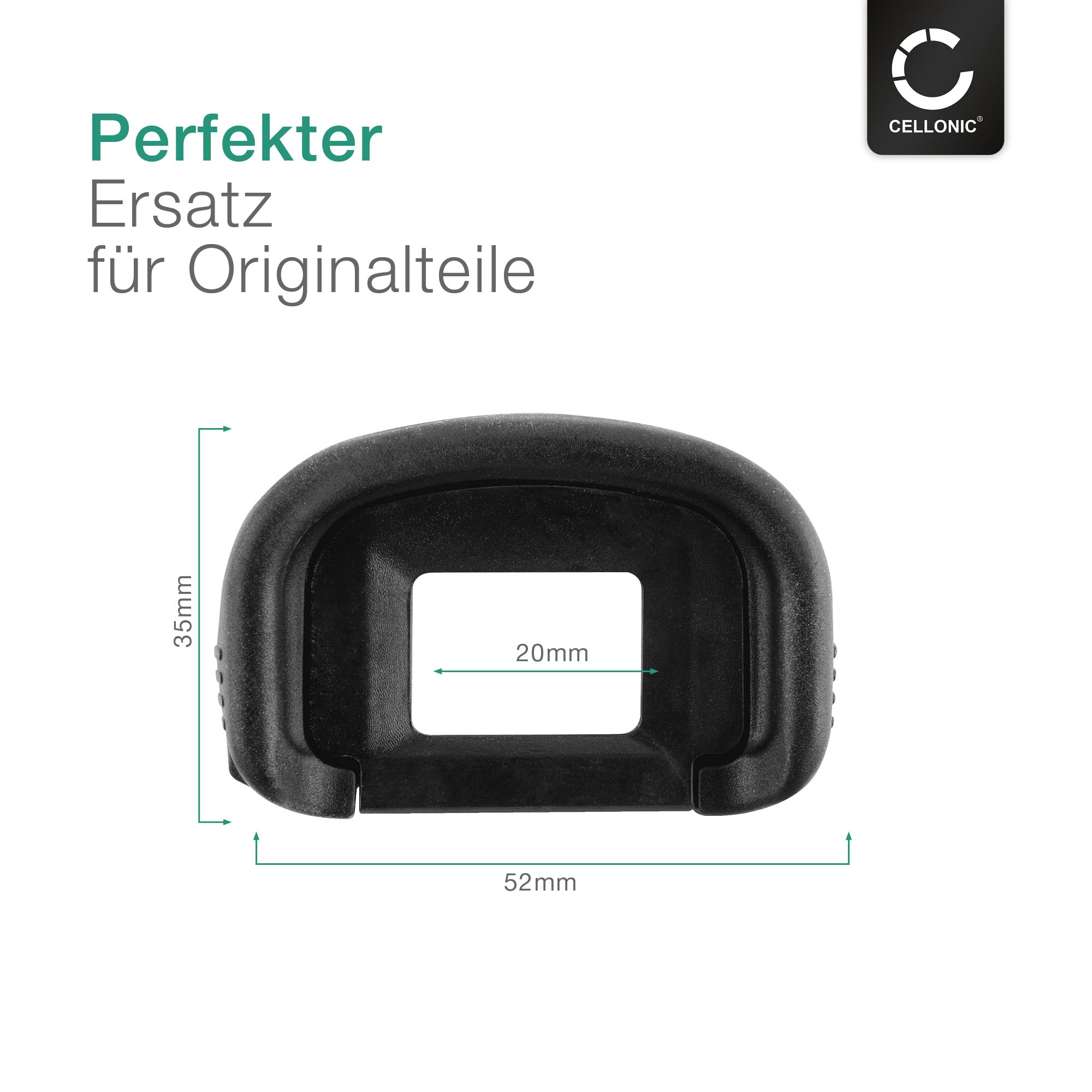 CELLONIC EF/EB Sucher Augenmuschel Ersatz Für Canon EOS Kameras - Blendschutz Für Viewfinder