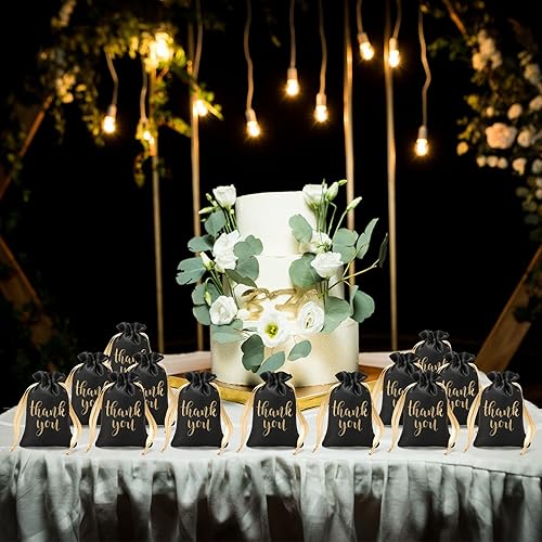 Miniatura 7 de Sieral 50 bolsas de regalo de satén con cordón para joyas, bolsas de dulces para mujeres, Navidad, boda, baby shower, cumpleaños, vacaciones,