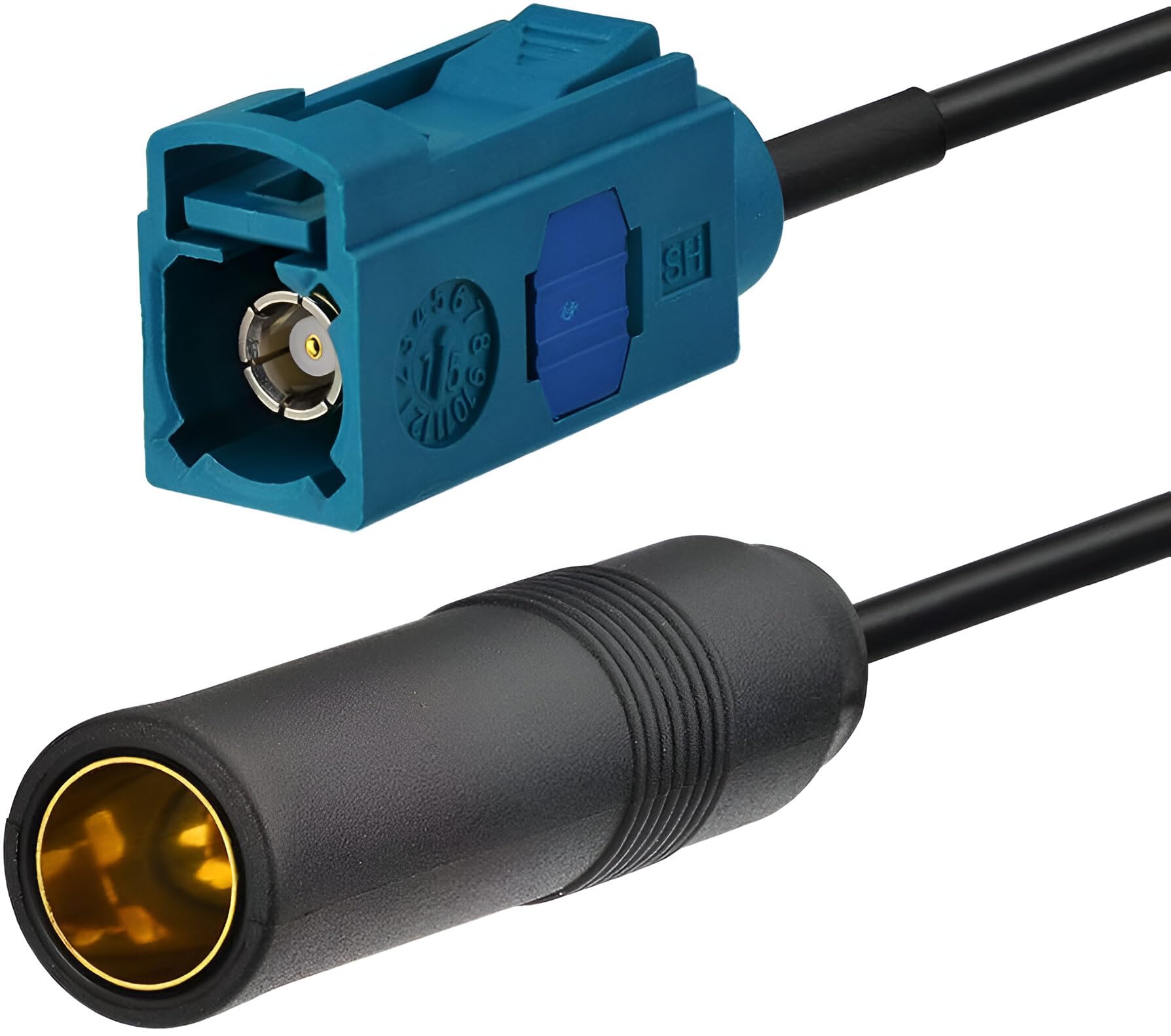 Kit Montaggio Autoradio Per Volkswagen, Skoda, Seat - Mascherina 1 DIN, Cavo ISO, Adattatore Antenna Fakra