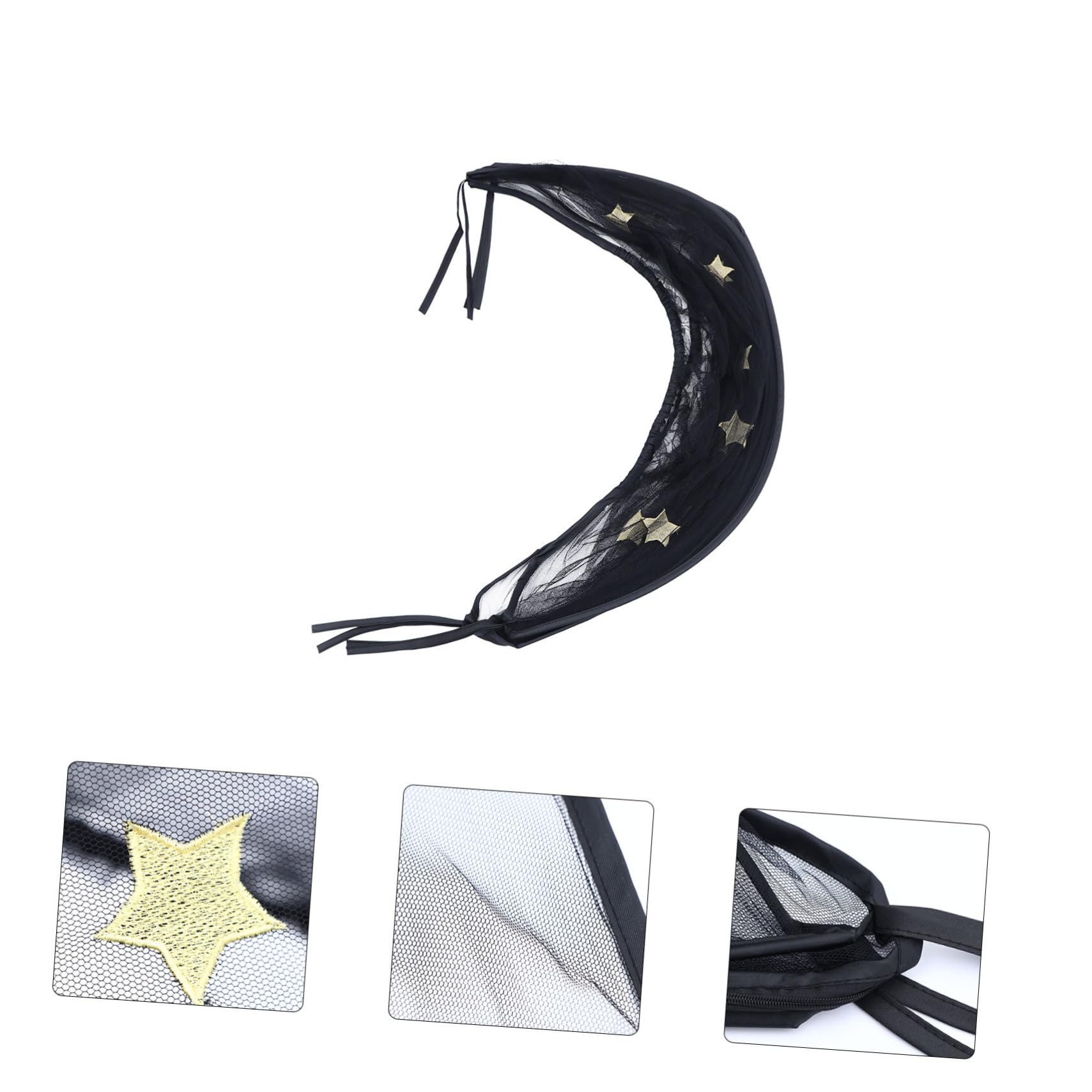 Kisangel 2 Mosquiteras para Cochecito De Bebé Malla Universal De Poliéster Color Negro