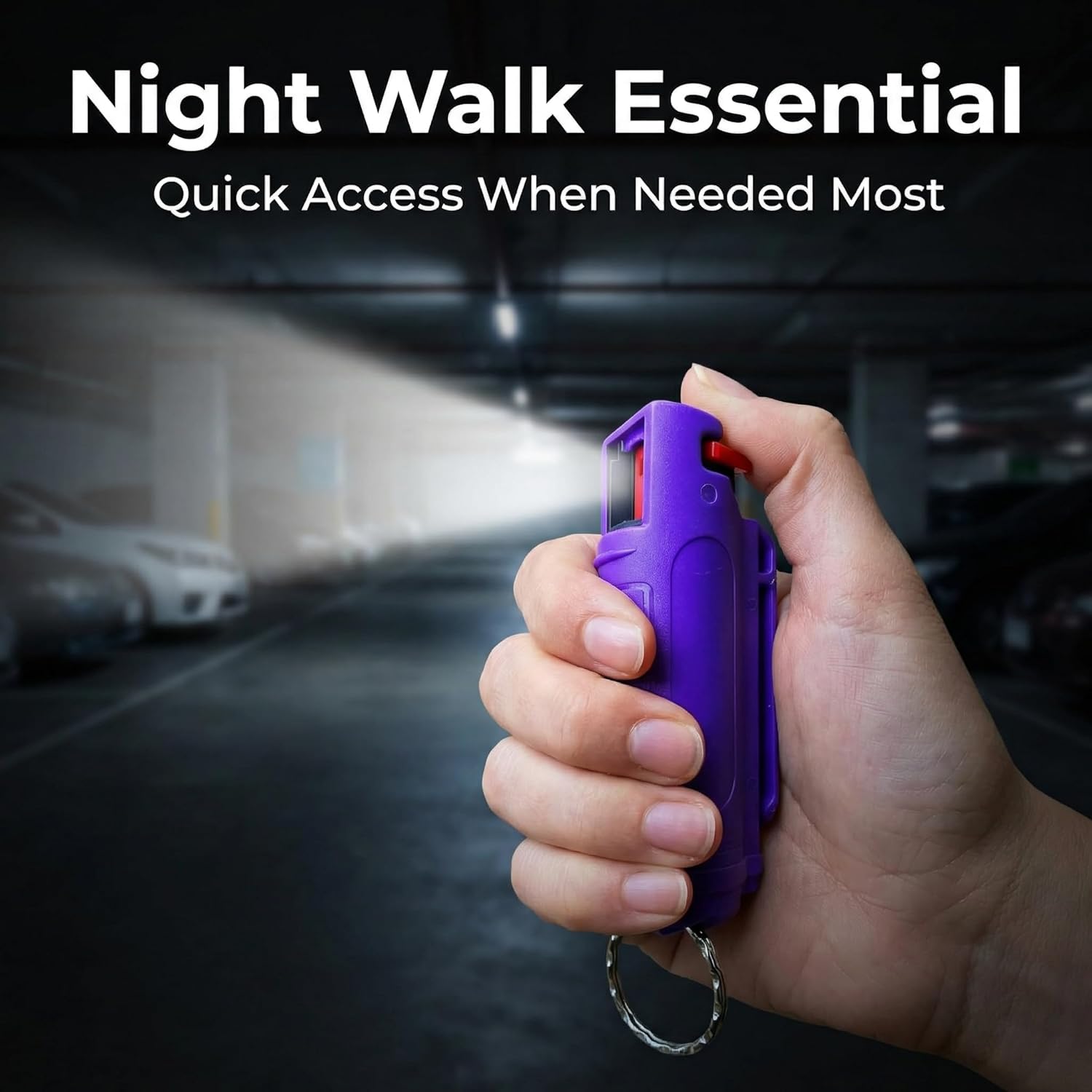 Cute Pepper Spray Maximum Strength Self Defense Keychain for Women