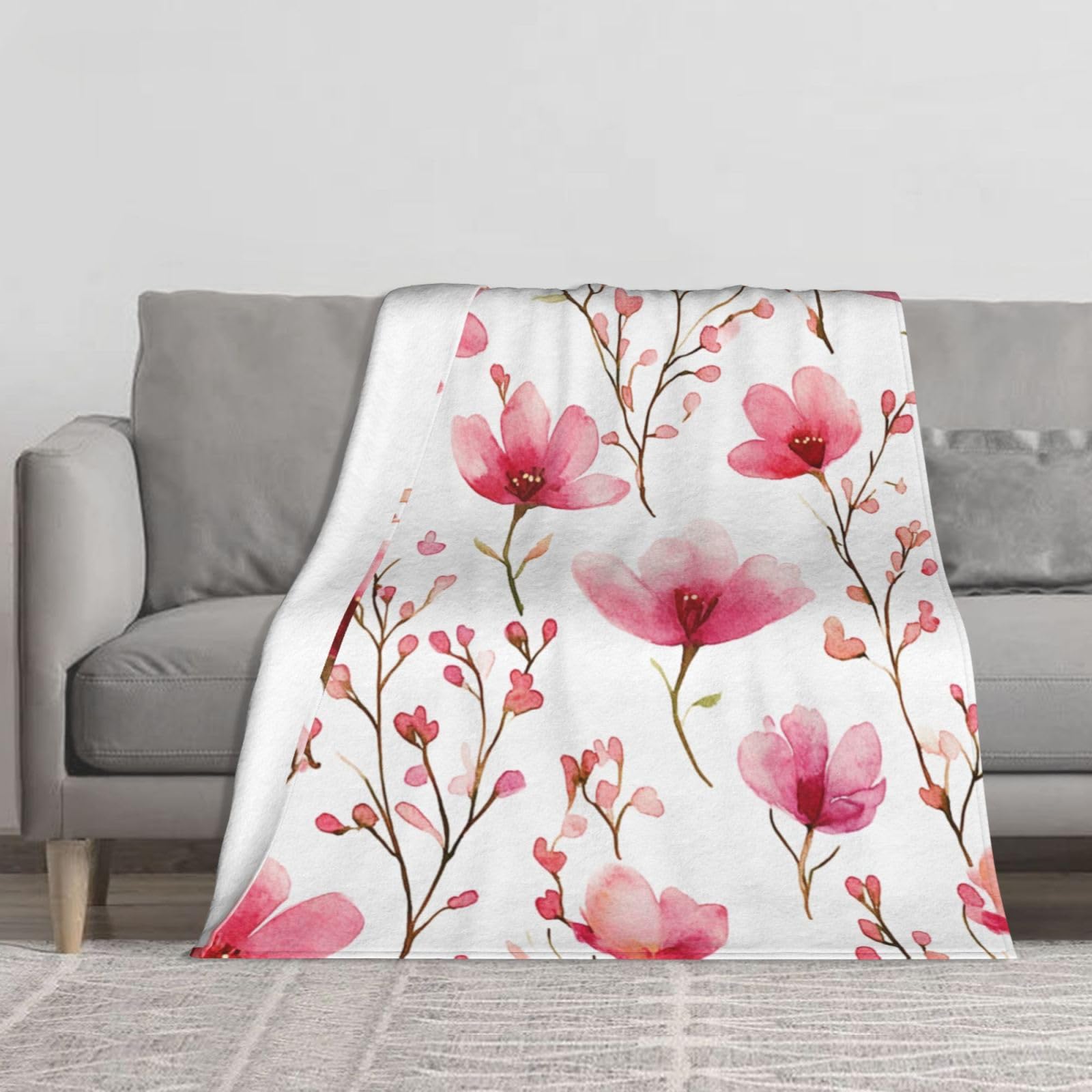 Couverture de lit bébé fleurie pour sieste au bureau et camping
