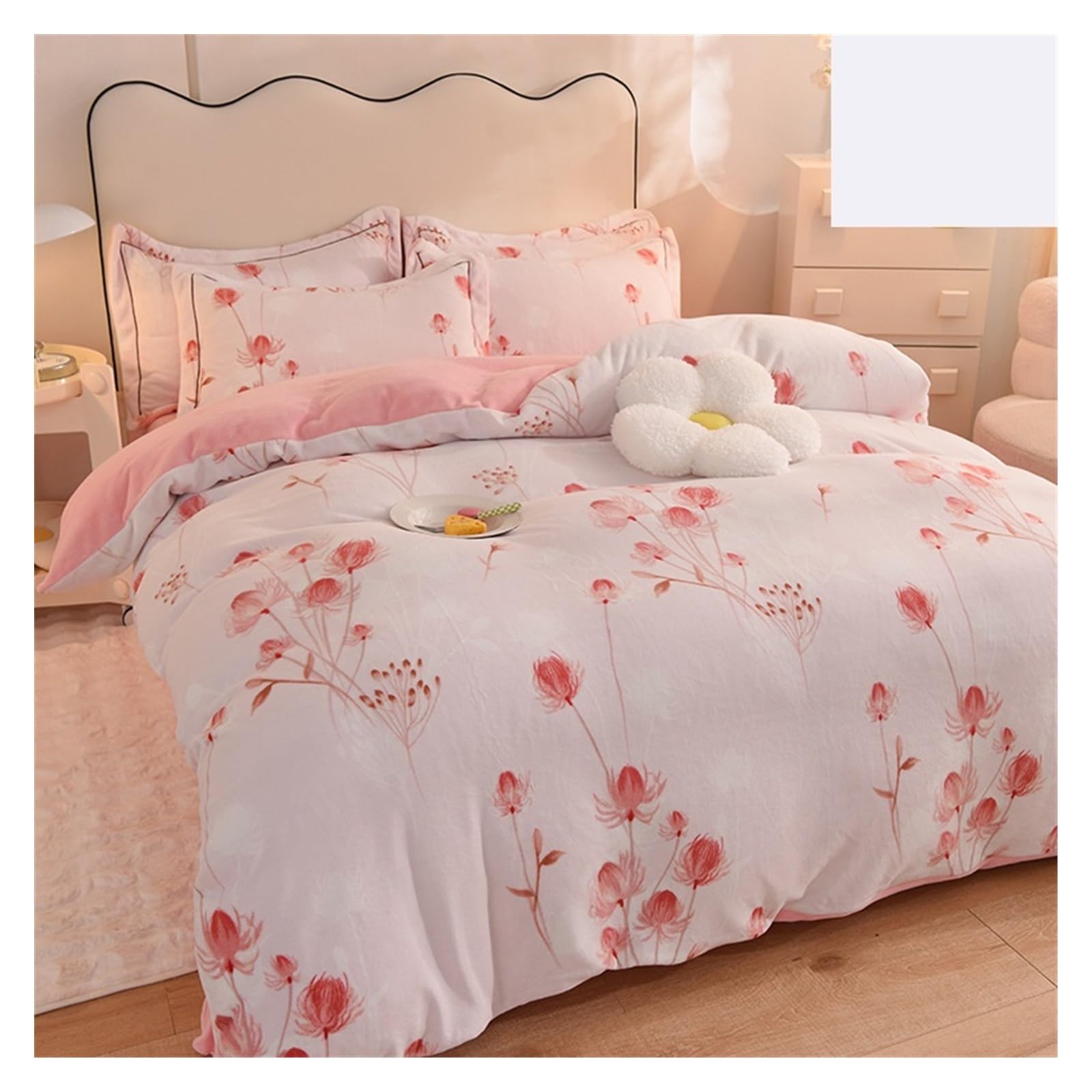 Draps en velours de lait et peluche courte : la douceur d'une nuit paisible