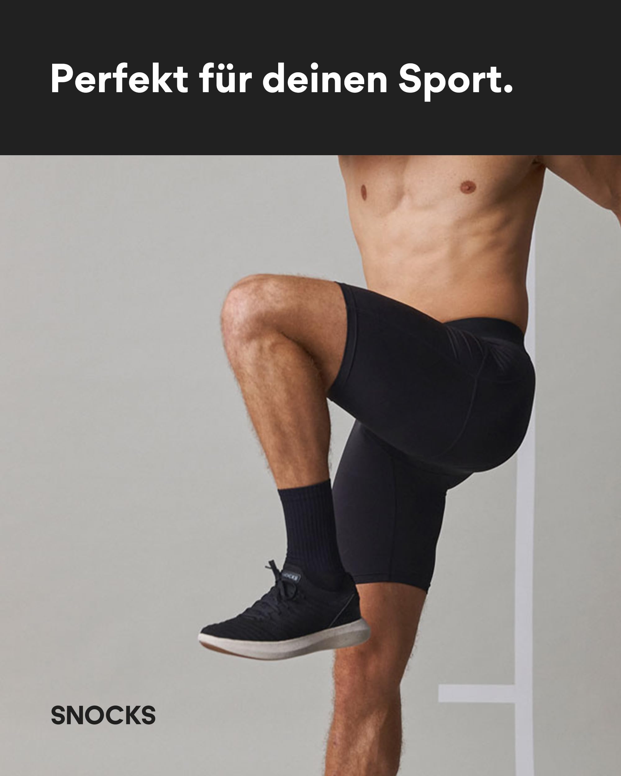 Snocks Kompressionsshorts Herren aus recyceltem Polyamid - Super Atmungsaktiv und Komfortabel - Angenehme Flache Nähte - Kein Kratzender Zettel