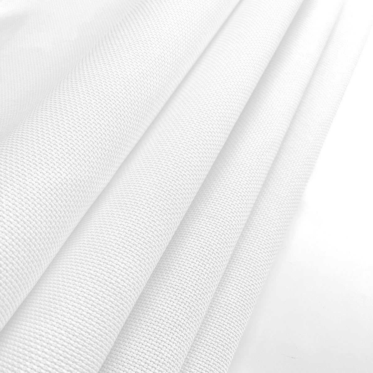 Aida Cloth 14 Count Cross Stitch Fabric Cross Stitch Aida Cloth for Embroidery and Needlework (White, 30 * 39inch)