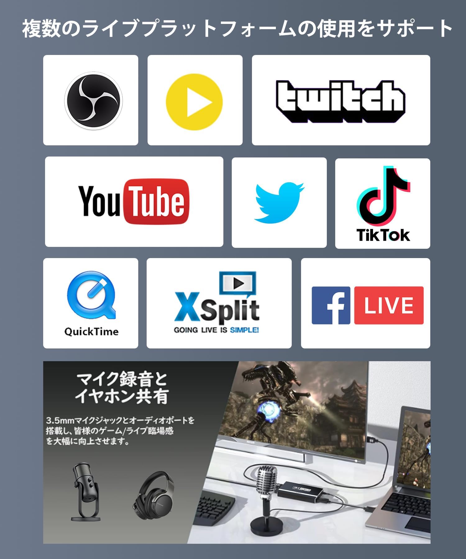 Amazon.co.jp: BotthHealth 4K HDMI キャプチャーボード ビデオ ゲーム