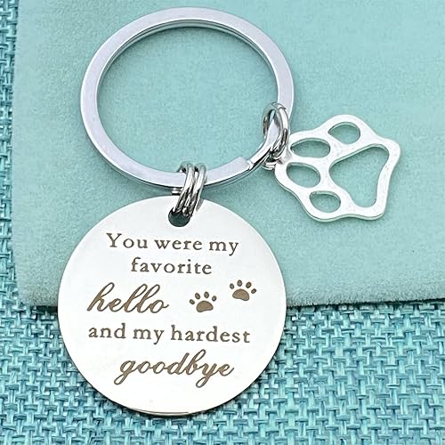Miniatura 6 de Llavero de recuerdo de perro y gato, regalo conmemorativo, joyería para amantes de perros, gatos, familia, pérdida de condolencias de mascotas,