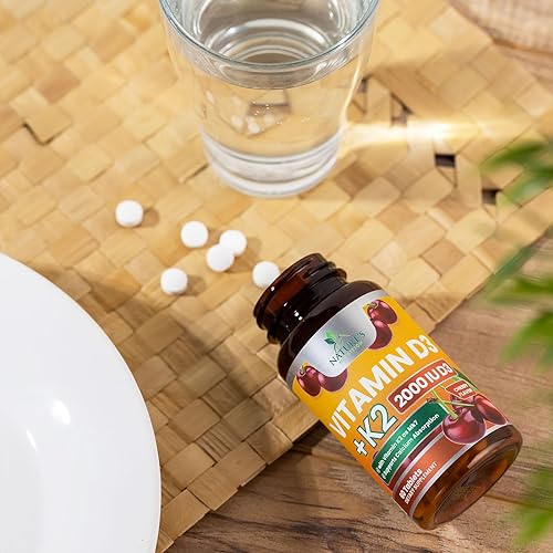 Miniatura 9 de Vitamina D3 K2 como MK-7 con 2000iu de D3 y 75mcg K2, vitamina K2 D3 suplementos de fuerza ósea que apoyan la absorción de calcio para la salud de