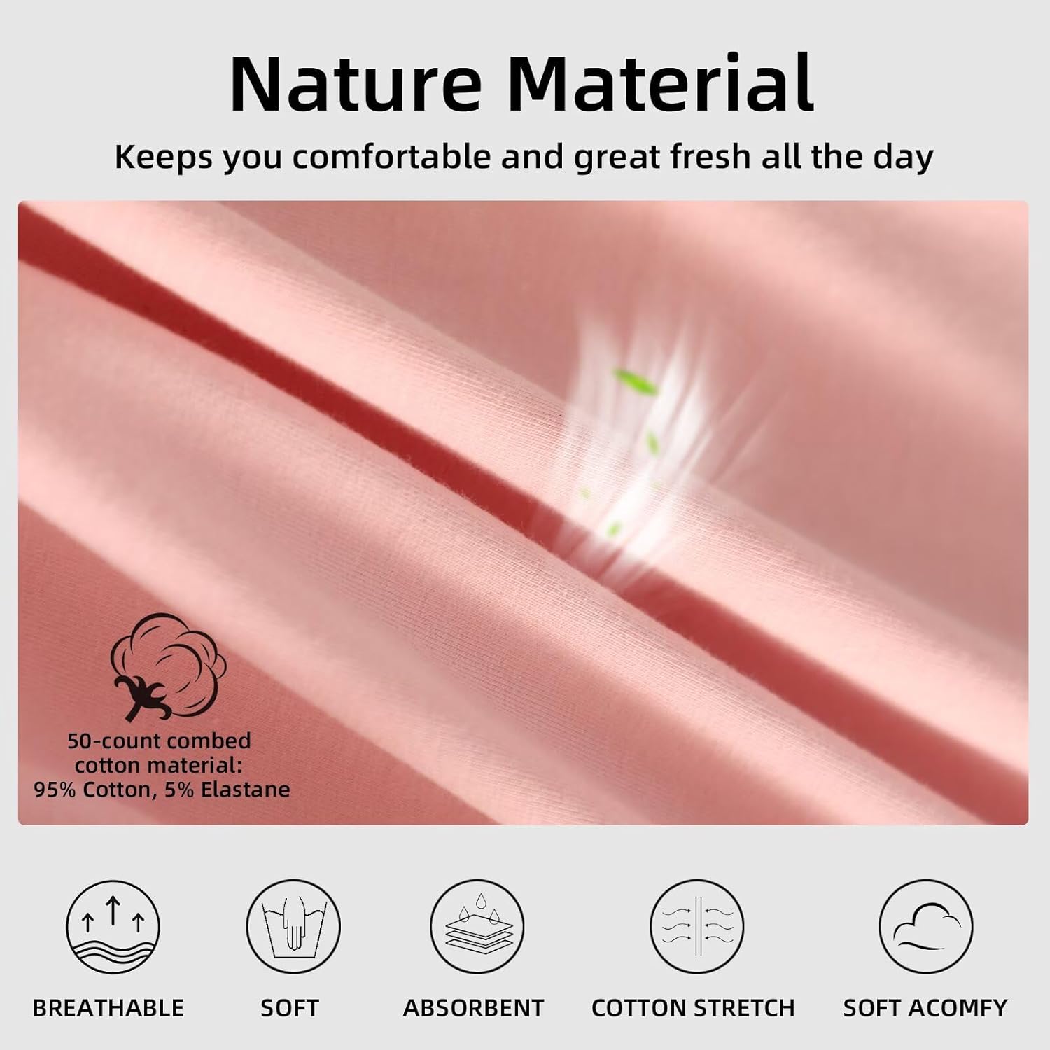 moonlight elves Womens Boxer Briefs Panties, Cotton Comfortable Boy Shorts Underwear, Anti Chafing Soft Panty, 2 Pack - Image 5