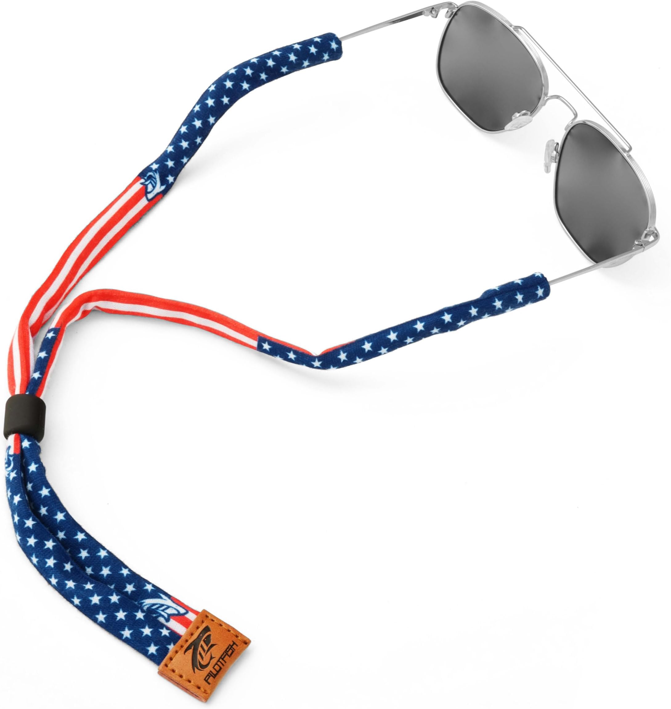 Pilotfish Premium Cotton Eyewear Retainer Sunglass Strap - Multiple Design Options - Soft & Durable Sunglass Holder