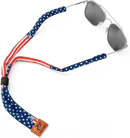 Pilotfish Premium Cotton Eyewear Retainer Sunglass Strap - Multiple Design Options - Soft & Durable Sunglass Holder