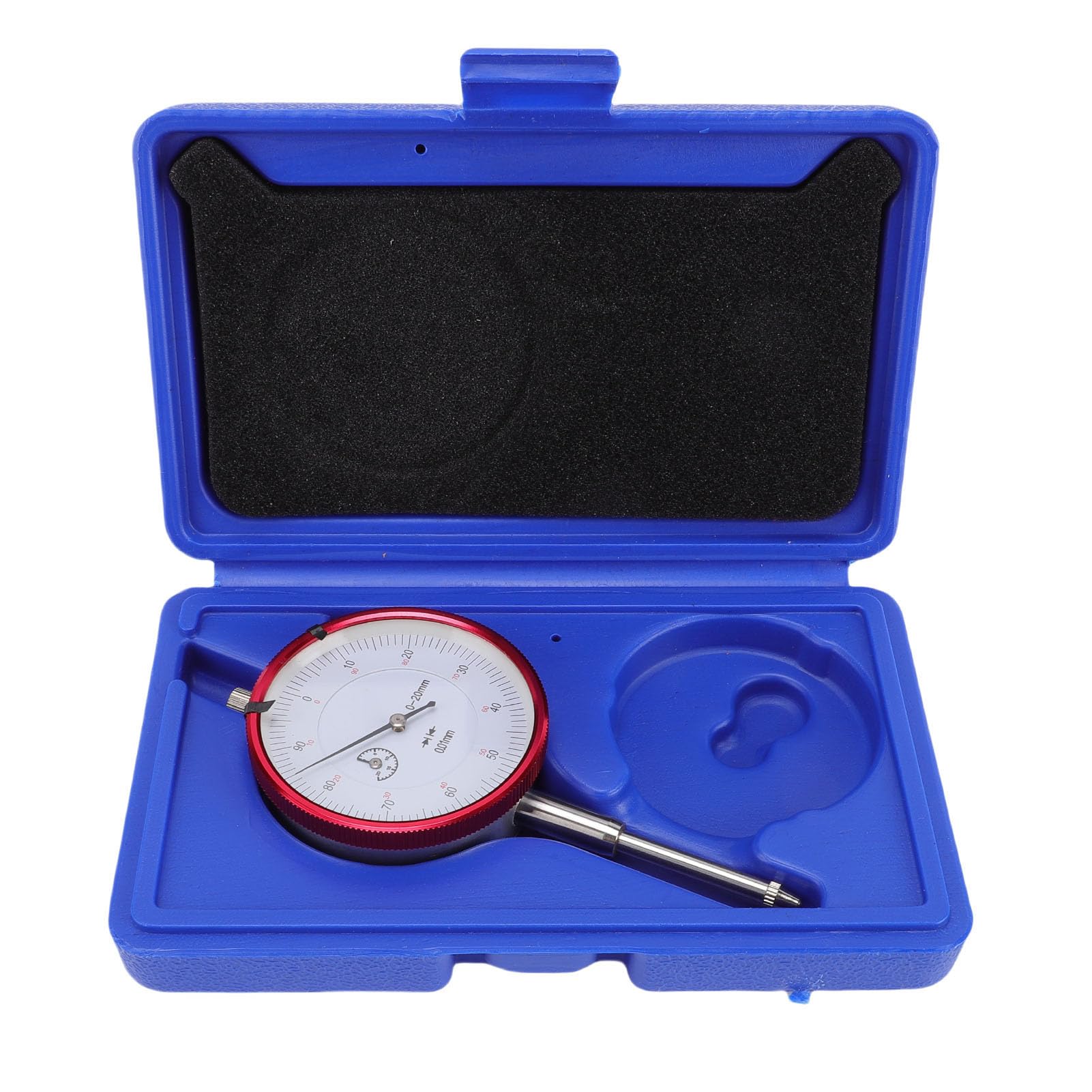 Fockety Comparatore, Comparatore Professionale con Quadrante di Precisione de 0,01 Mm con Campo di Misurazione de 0-0,79 Pollici, Comparatori a Quadrante con Puntatore