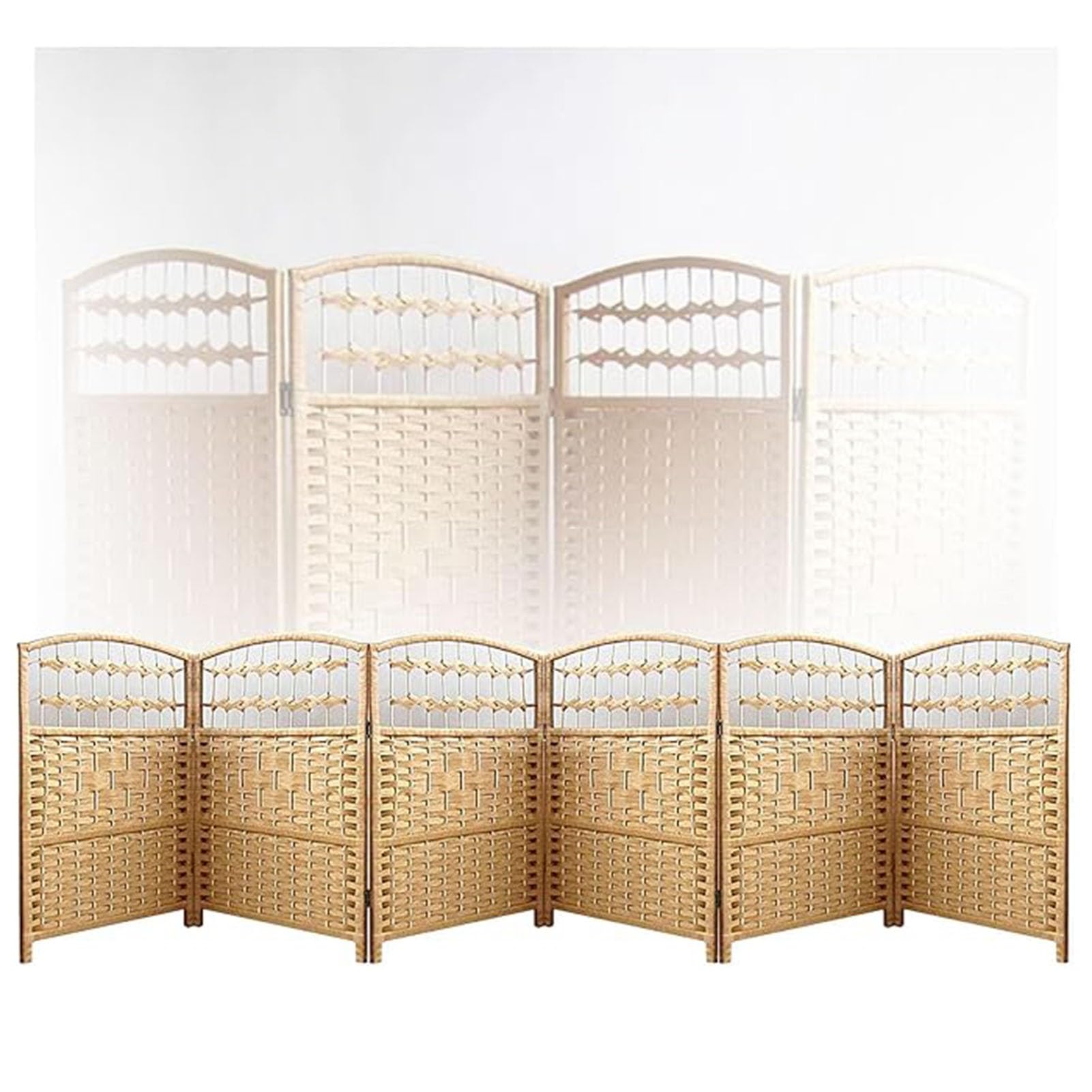 Cloison de séparation courte tissée marron pour bureau et classe