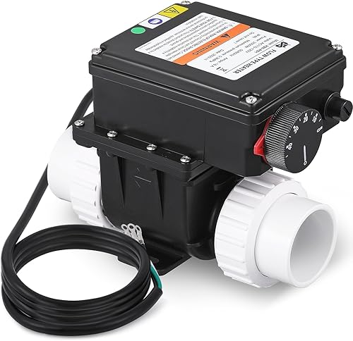 Mxmoonant Termostato para bañera de hidromasaje, termostato calentador de bañera de spa de 2KW 110V con control de temperatura para bañera de