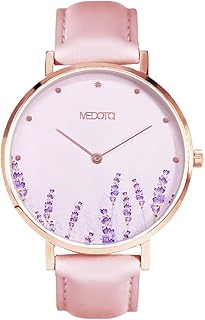 Blossom Series - Flower Multi Dial Water Resistant Analog Quartz Quickly Release Pink Leathers Strap Watch - No.BO-8401 …