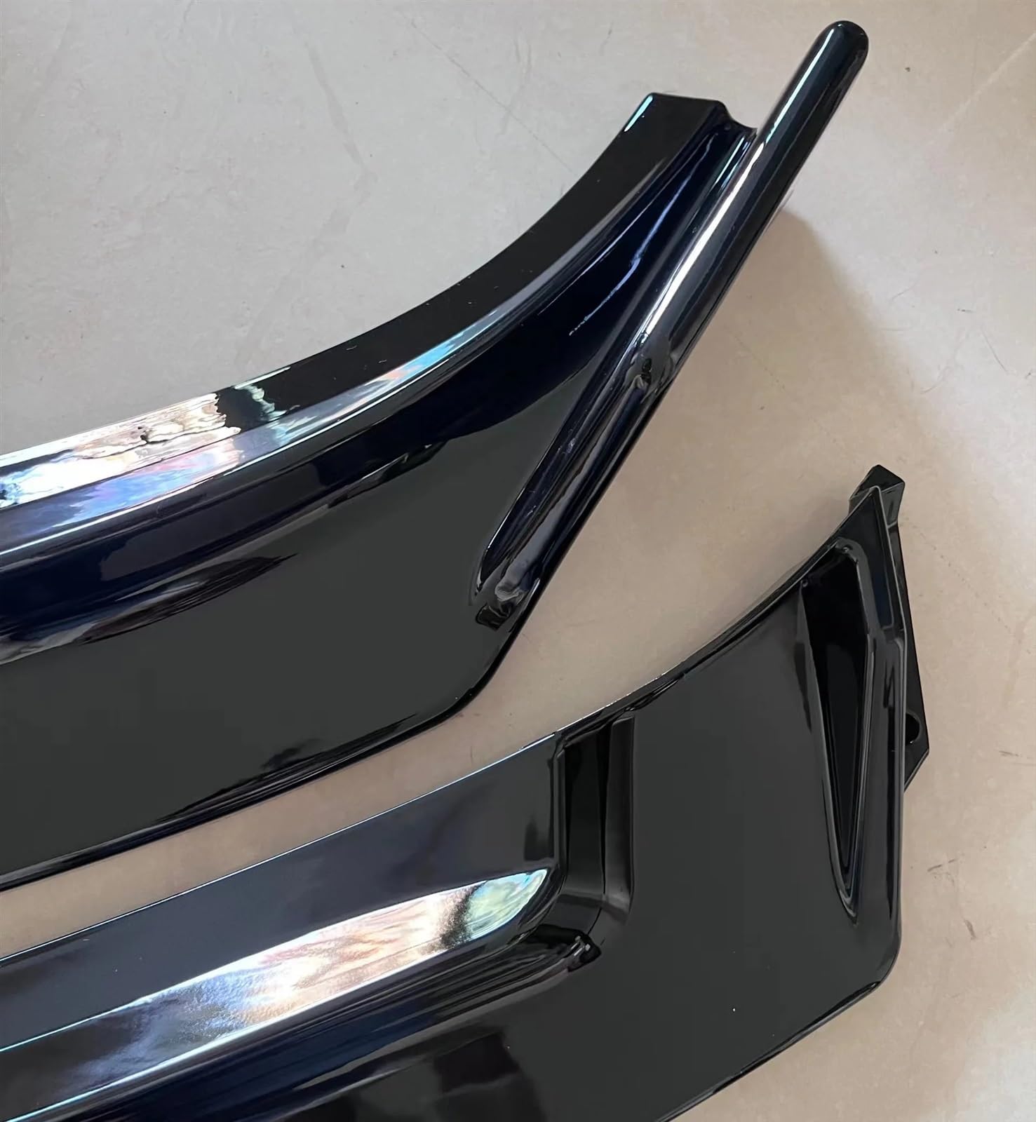 Lèvre de becquet de pare-chocs avant pour MAZDA 3 Axela Mazda3 2014 – 2018, aspect Fiber de carbone/noir brillant, plaque de protection inférieure, lame de panneau de séparation