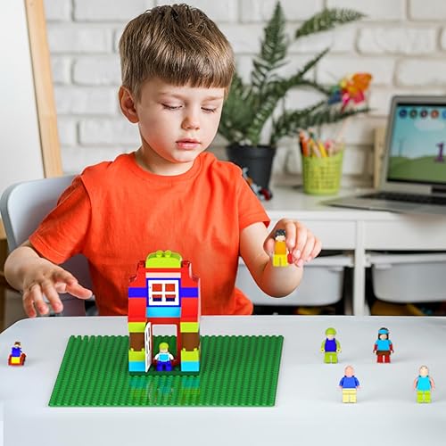 Miniatura 51 de Placas de base clásicas, paquete de 10 ladrillos de construcción grandes de 10 x 10 pulgadas, compatibles con todas las principales marcas, regalo