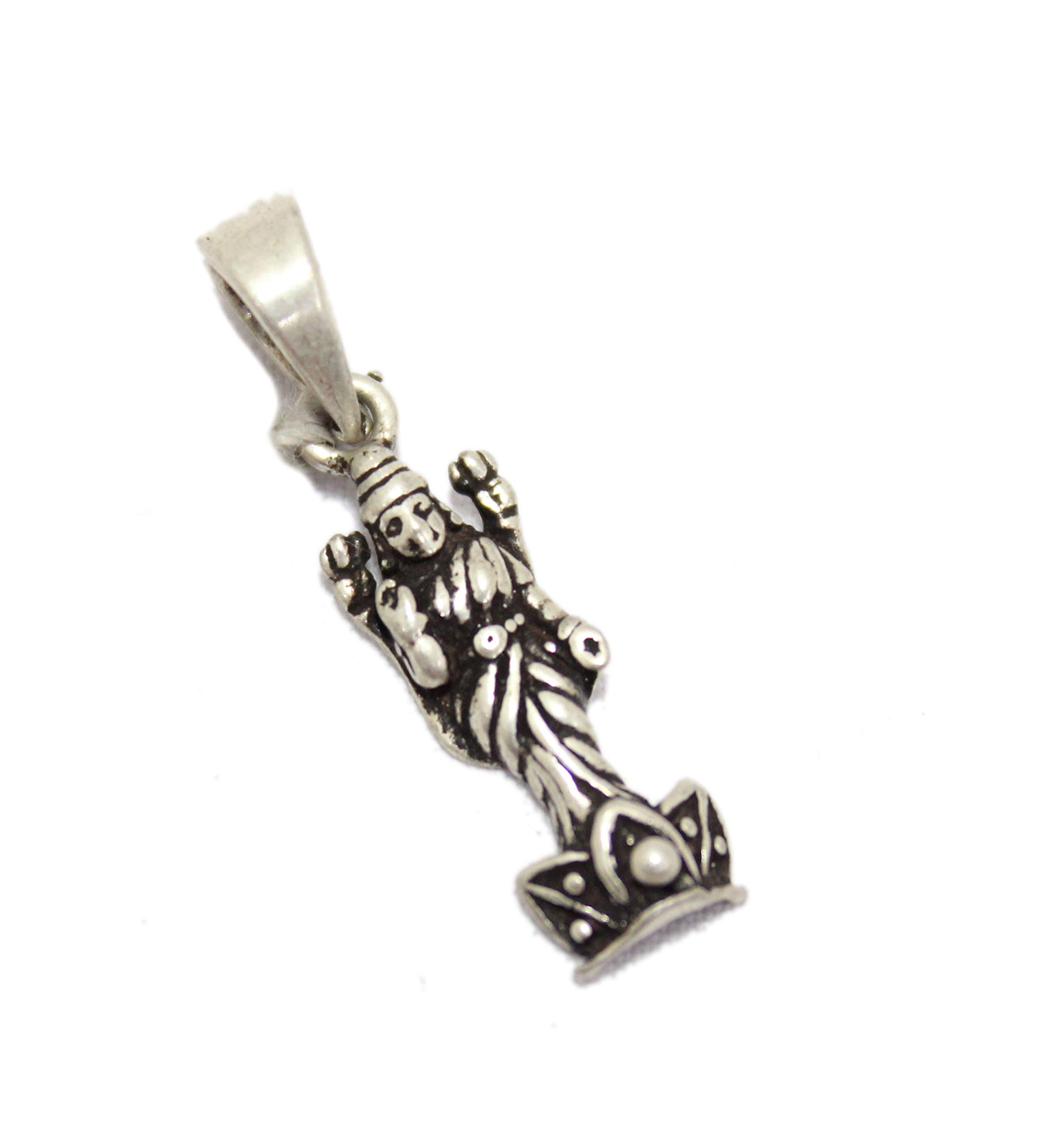 Rajasthan GemsSterling plain polished Silver 925 God lord Shiva nataraja Charm Pendant P 259