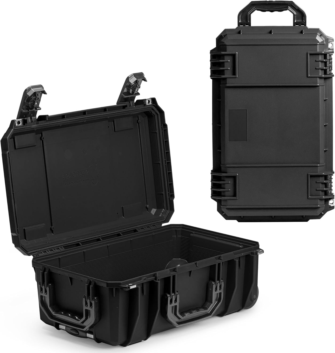 Seahorse 830 Professional Carry On Suitcase, TSA Approved, Mil Spec, IP67 Waterproof, USA Made Secure Lockable Protective Wheeled Hard Case for Travel Enthusiasts