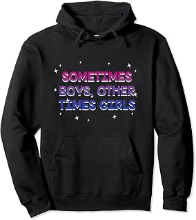 Boys Other Times Girls Bisexual Pansexual Bi Pan LGBTQ Pullover Hoodie