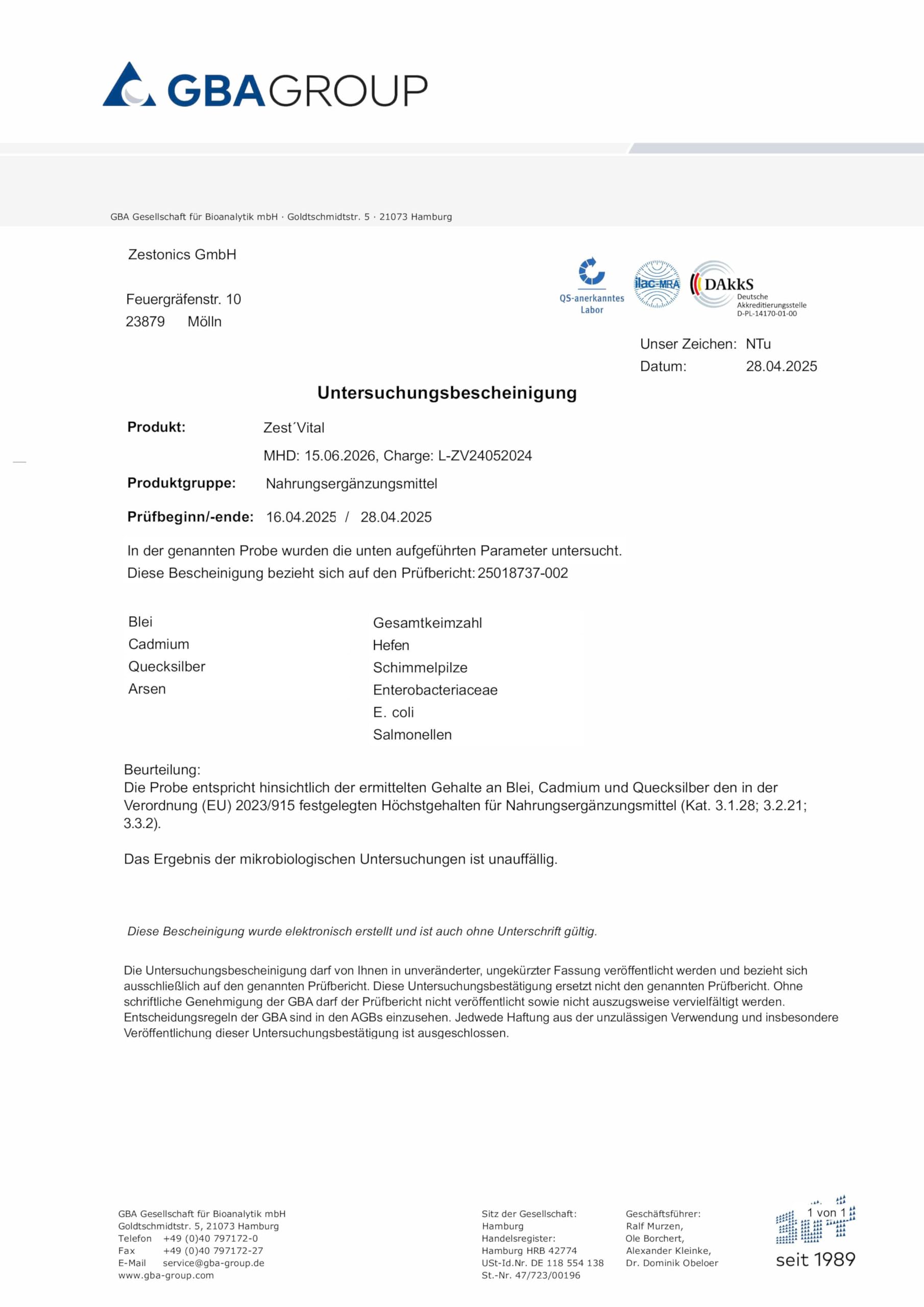ZEST'VITAL Arginin 4.0 | L-Arginin Base, Citrullin | 240 Kapseln