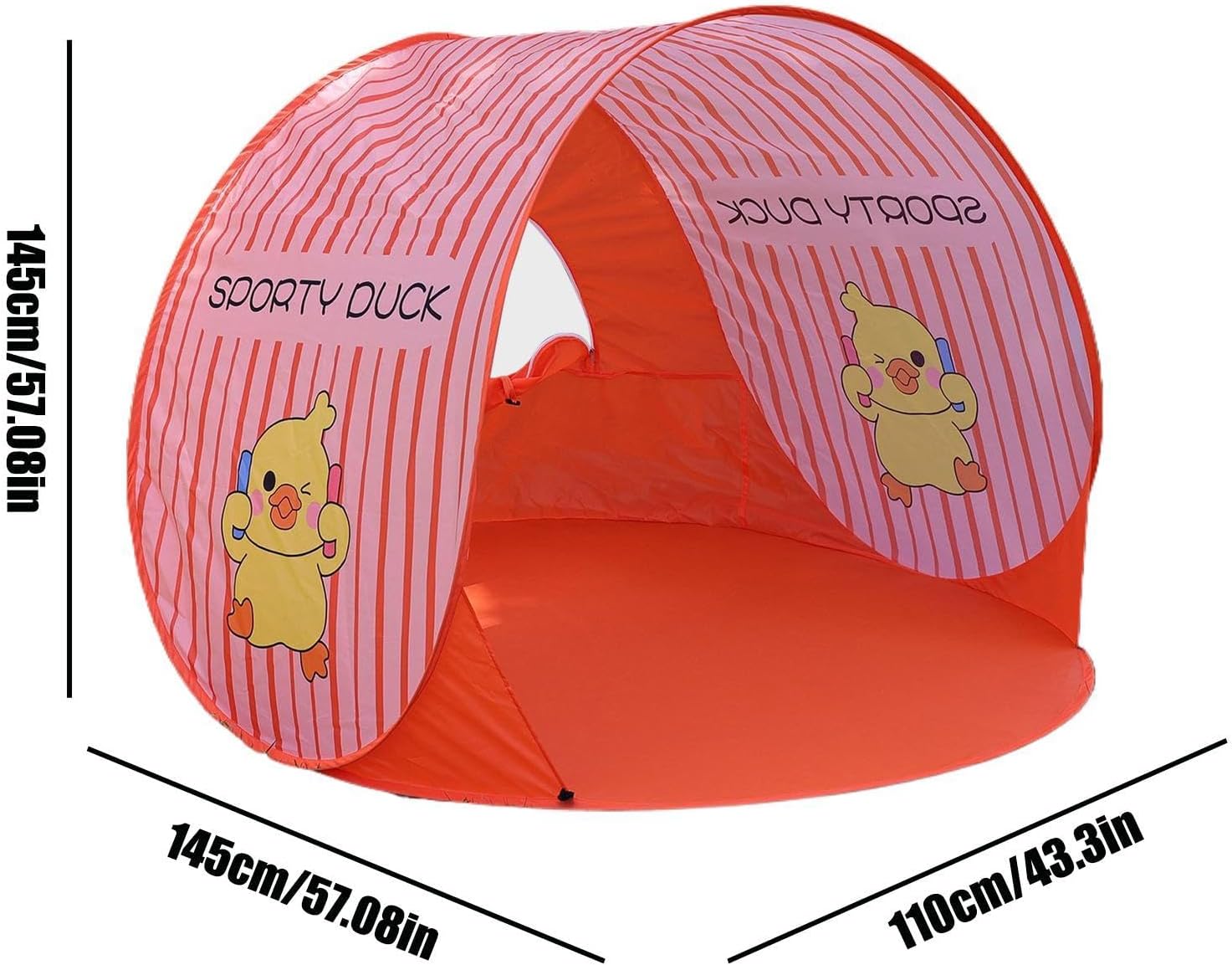 Beach Shade - Foldable UV Protection 2-3 Person | Beach Sun Shelter Camping Tent | for Backyard Patio Lawn Summer Party Picnic Hiking Travel Vacation Kids Adults Family