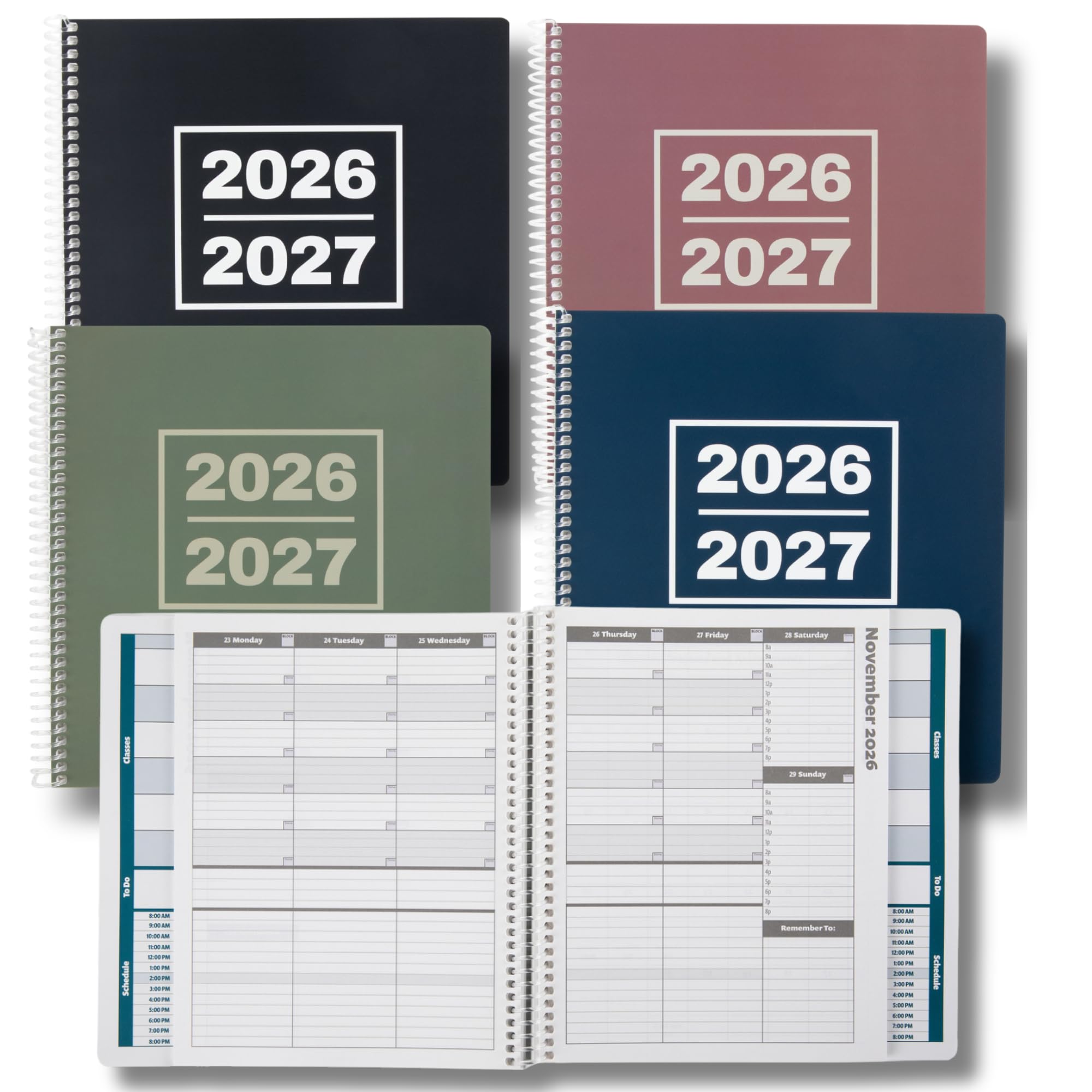 Order Out Of Chaos Akademischer Planer 2026–2027, Tages-/Wochen-/Monatskalender, Schülerplaner 2026–2027, 8,5 x 8,25 cm, Hausaufgaben-Organizer, Juli 2026–Juni 2027, Salbeigrün