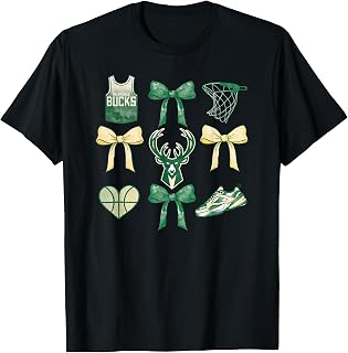 NBA Milwaukee Bucks Bow Grid T-Shirt