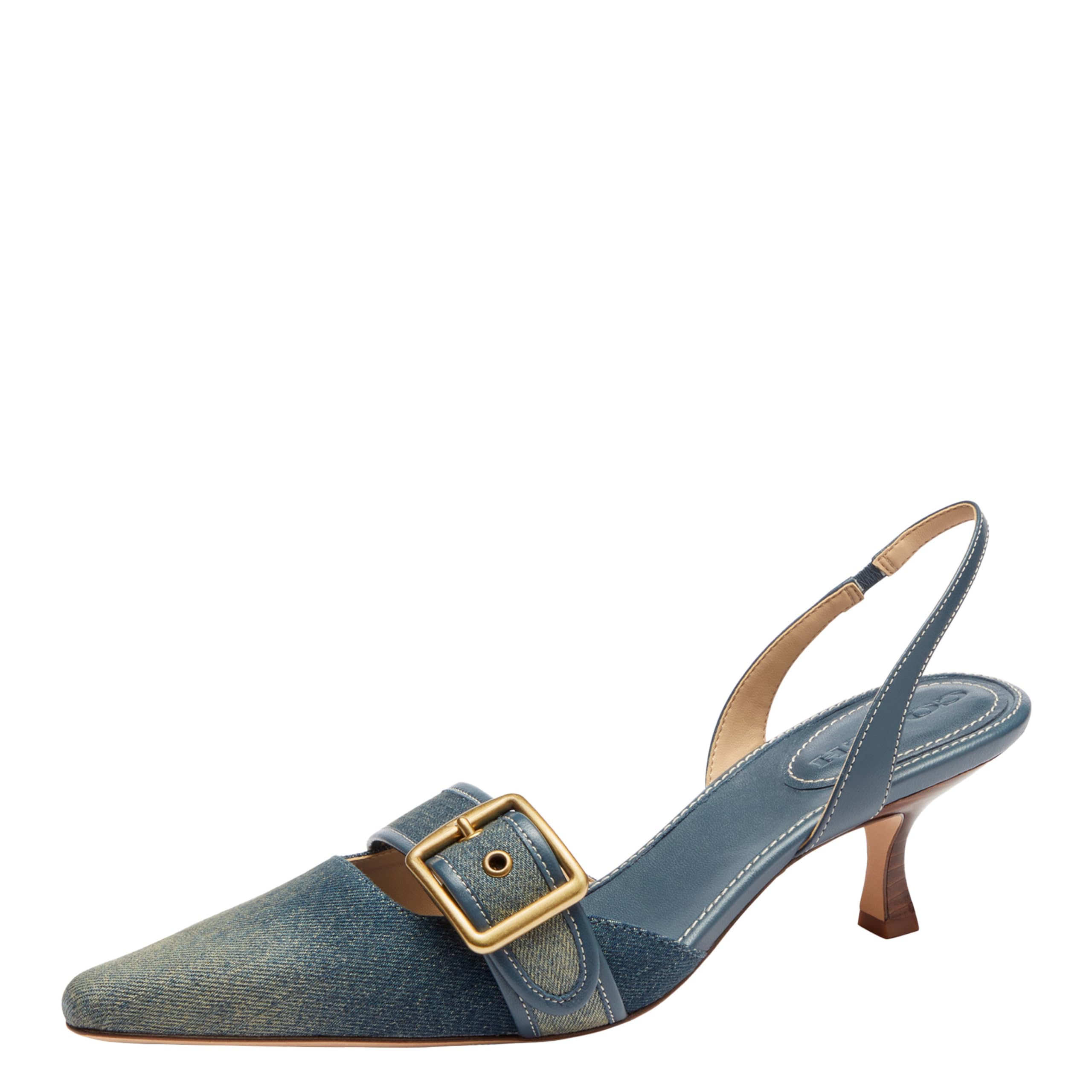 Coach Margot Loved Denim Slingback Heels