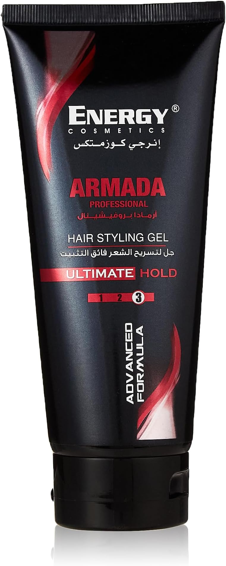 Energy Cosmetics Armada Professional Hair Styling Hair Gel, Ultimate Hold, Fast Drying, Non Flaky & Humidity Resistant, Ideal For All Hair Types 200 ml