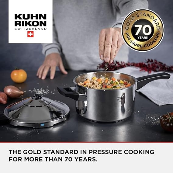 Kuhn Rikon Pressure Cooker 2.5L/20cm, Stainless Steel Multi Cooker Pot