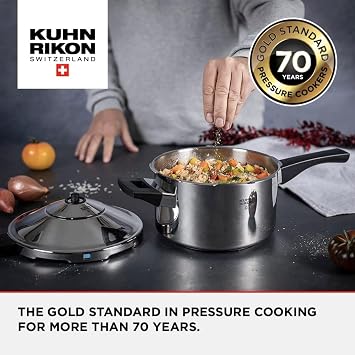 Kuhn Rikon Pressure Cooker 2.5L/20cm, Stainless Steel Multi Cooker Pot