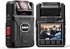 BOBLOV M7Pro 4K GPS Body Worn Camera, Internal 256GB Body Camera with Audio, 180 Rotate Lens, 4000mAh for 14 Hours Video Recording, Fast Charging with 4-5 Hrs for Law Enforcement, Delivery128GB