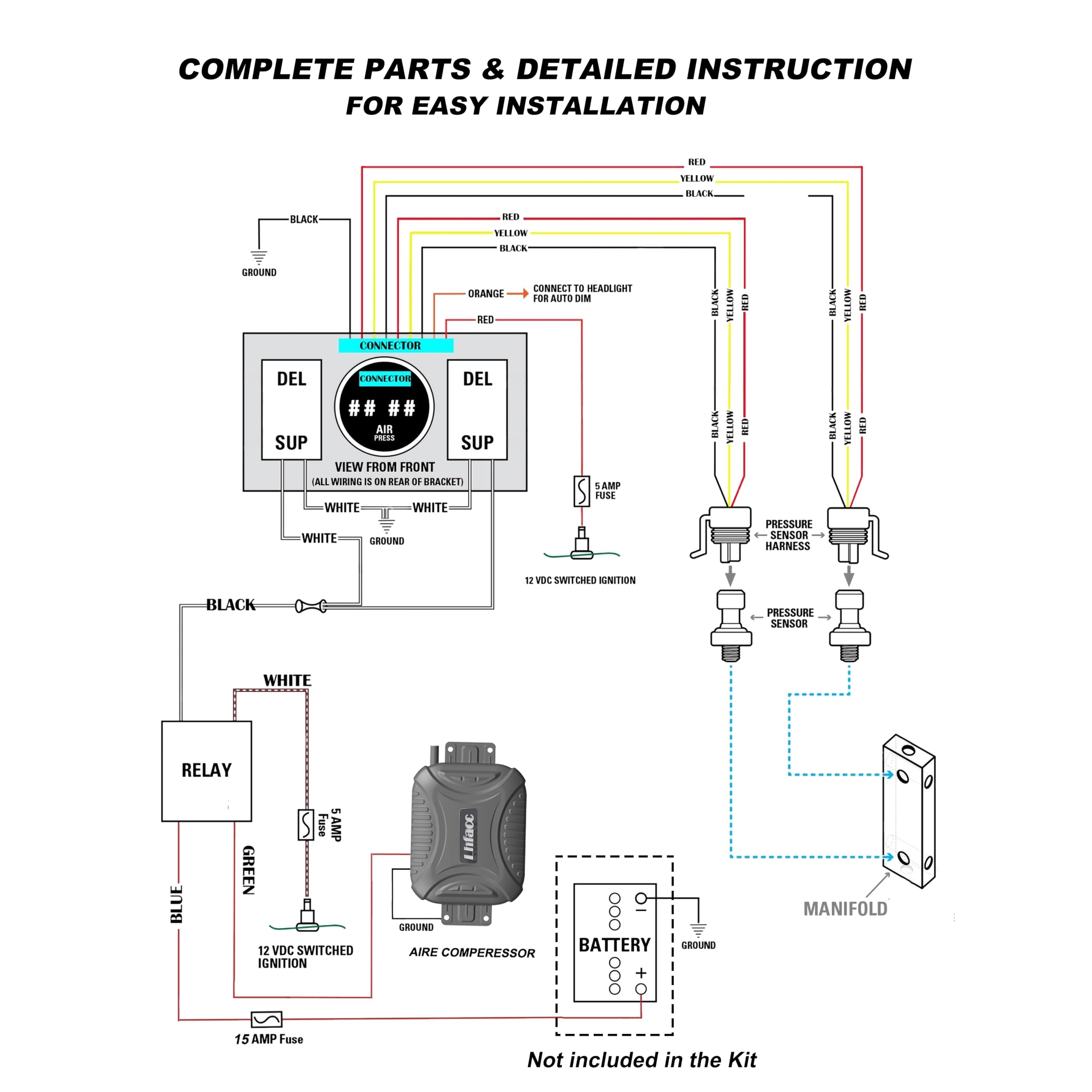 On Board Air Compressor - Level Your Truck! -6