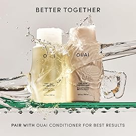 OUAI Fine Hair Shampoo Refill - Volumizing Shampoo for Fine Strands - Made with Biotin, Keratin & Chia Seed Oil - Strengthens, Nourishes & Thickens - Color-Safe & Sulfate Free Hair Care (32 Fl oz)
