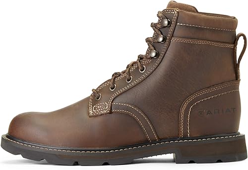 Miniatura 2 de Ariat Groundbreaker - Botas de trabajo de 6 pulgadas, punta de seguridad para hombre con cordones