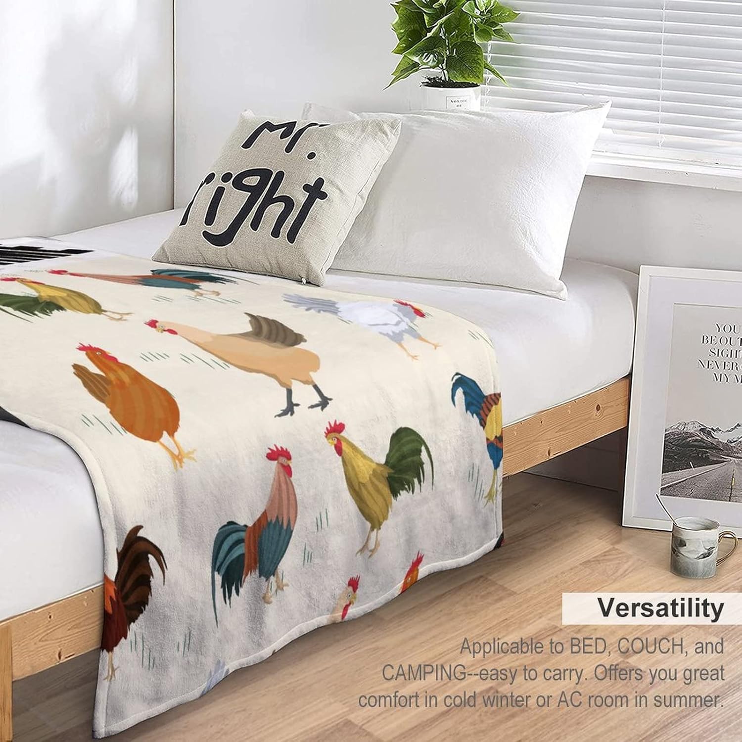 Personalized Name Blanket for Girls - Custom Chicken Blanket Gifts for Kids Adults - 50"x60" Soft Plush Kids Throw for Couch Bed