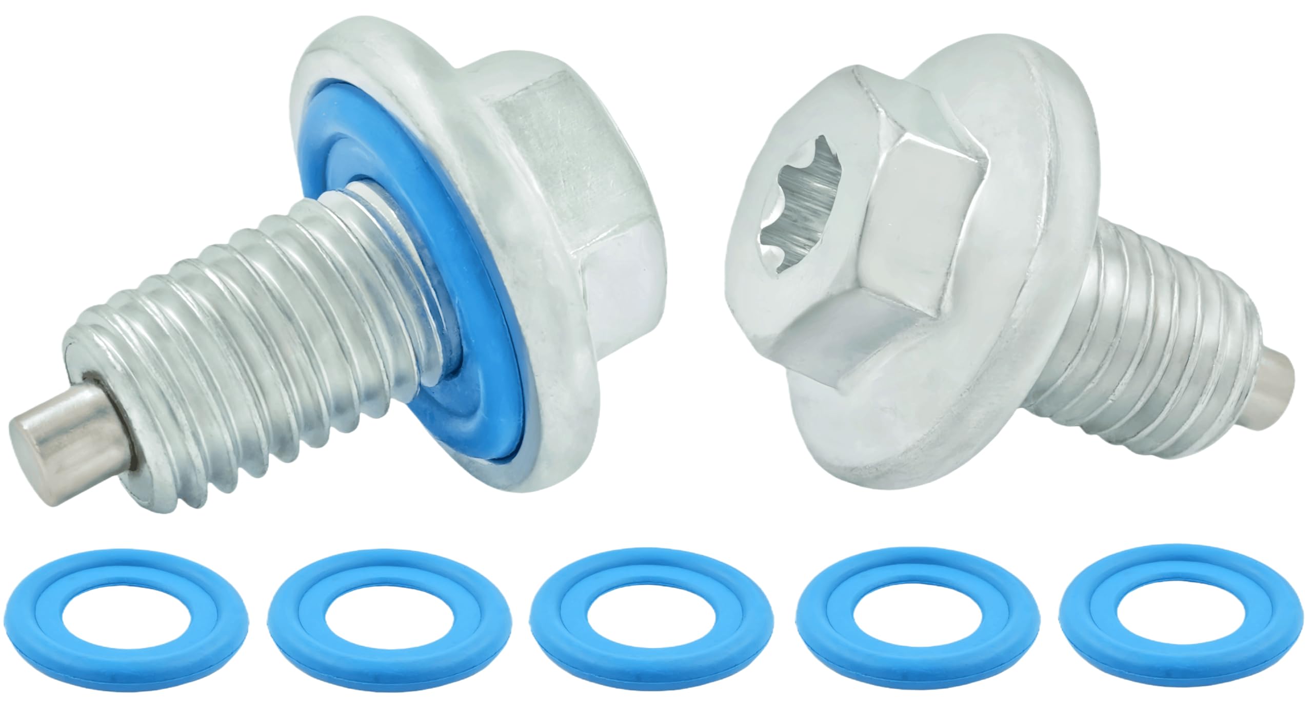 Amazon.com: 2PCS Magnetic Oil Drain Plug M12-1.75, 15mm Hex Head