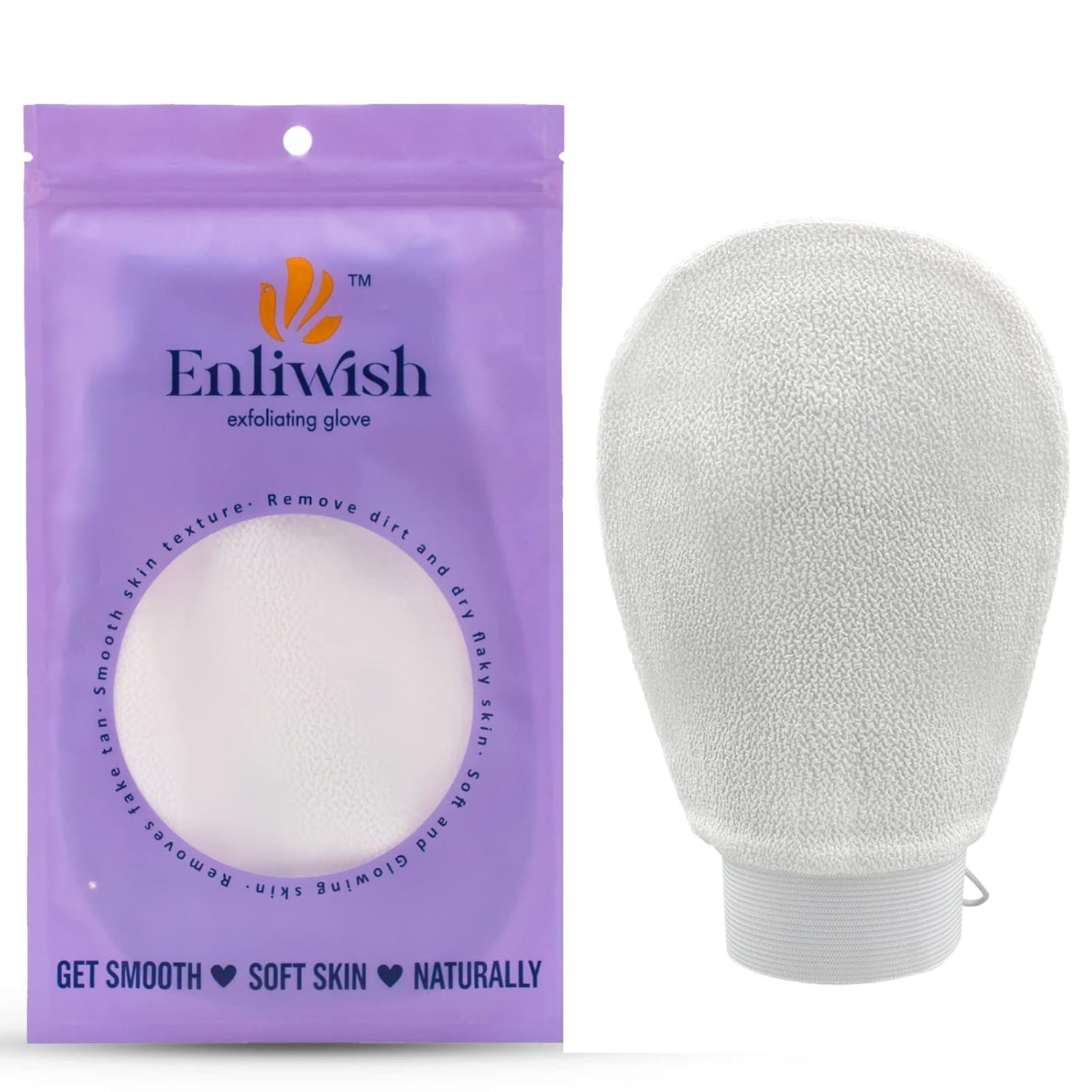 Buy ENLIWISH Exfoliating Glove Mitt Body Scrub for Bath Shower